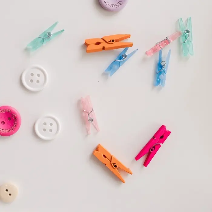 Прищепки для шитья, 3 × 0,5 × 0,3 см, 10 шт, цвет разноцветный Прищепки для шитья, 3 × 0,5 × 0,3 см, 10 шт, цвет разноцветный