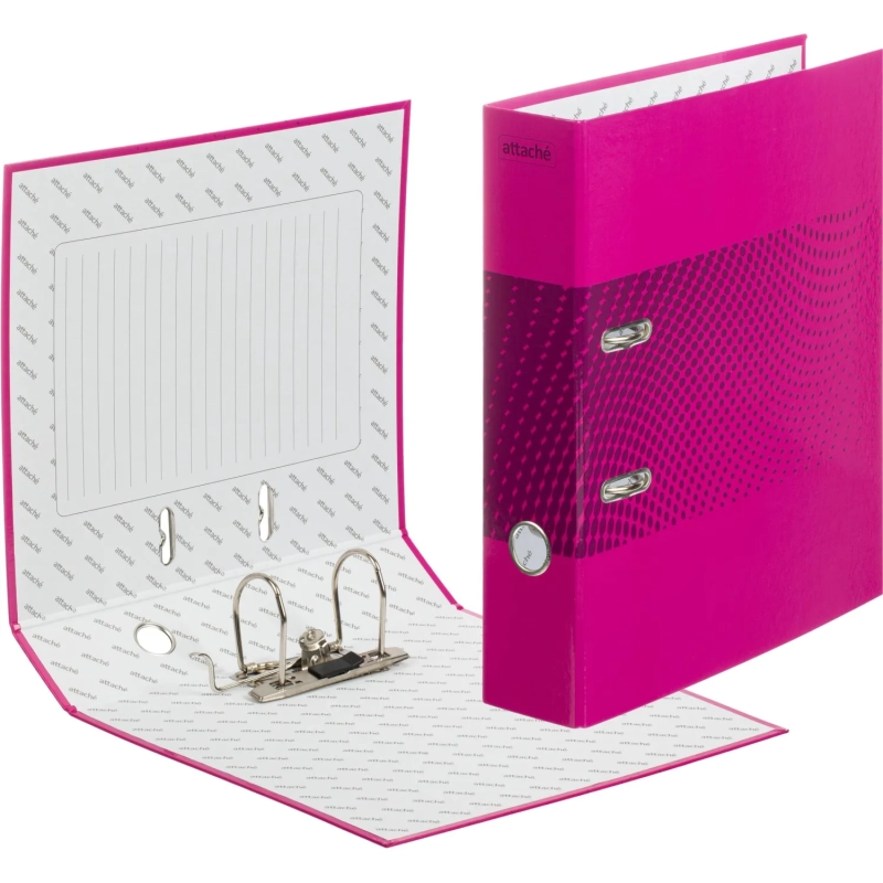 Папка-регистратор Attache Digital, розовый. лам.карт./бум.,75мм