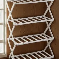 Стеллаж универсальный, 4 полки, 50&times;25&times;68 см, напольный, открытый, белый, Greengo