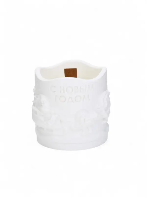 Свеча ароматическая гипс «Новый год», аромат цитрус