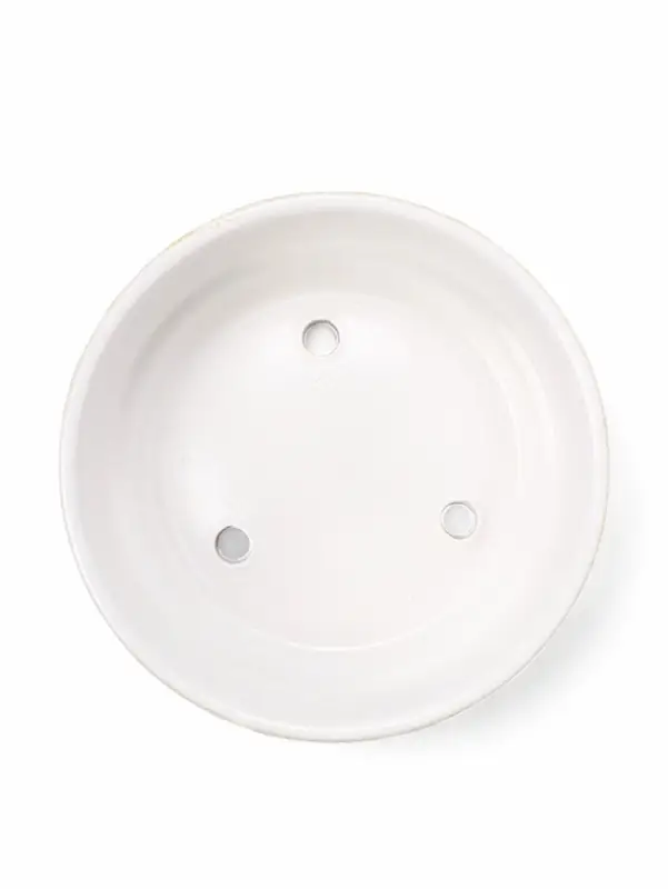 Горшок бонсайница 0,6 л, 15×5,5 см  для кактусов и суккулентов белый, керамика "НАВИ"