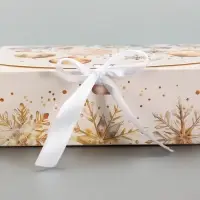 Складная коробка подарочная «Кристальный Новый год», 16 × 11,5 × 5 см