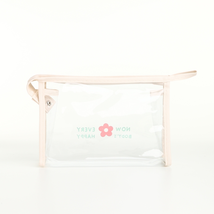 Набор косметичек 3 в 1 на молнии, цвет бежевый Набор косметичек 3 в 1 на молнии, цвет бежевый