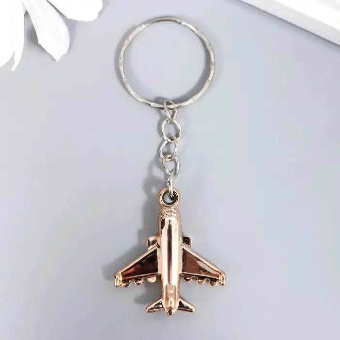 Брелок пластик под металл  Брелок пластик под металл "Самолет"