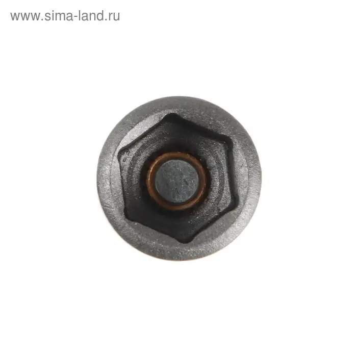 Бита с торцевой головкой ТУНДРА, сталь CrV, магнит, 12&times;65 мм