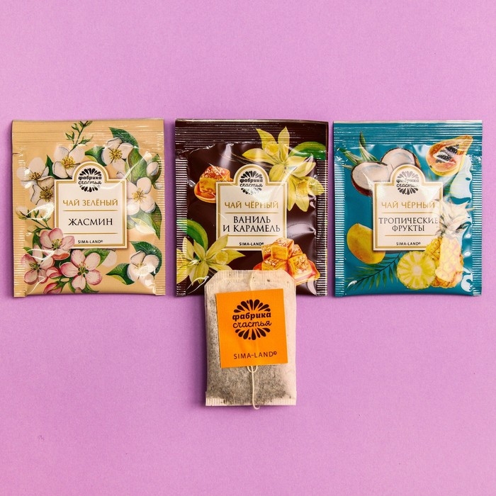 Чай подарочный «Золото» 3 вкуса, 12 пакетиков x 1,8 г. Чай подарочный «Золото» 3 вкуса, 12 пакетиков x 1,8 г.