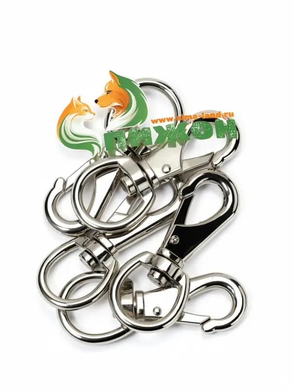 Карабин с полукруглым основанием, 6.7 см (ширина проушины 2 см)