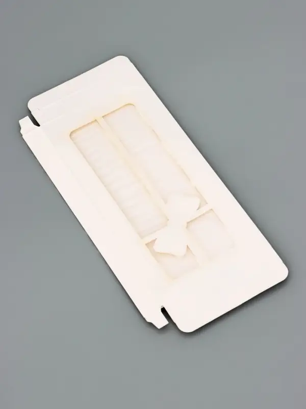 Подарочная коробка под плитку шоколада, с вырубным окном, «Бант», 17.1×8×1.4 см Подарочная коробка под плитку шоколада, с вырубным окном, «Бант», 17.1×8×1.4 см