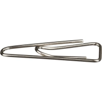 Скрепки КОМУС с отгибом,никелированные,25 мм,треугольные,100 шт/уп