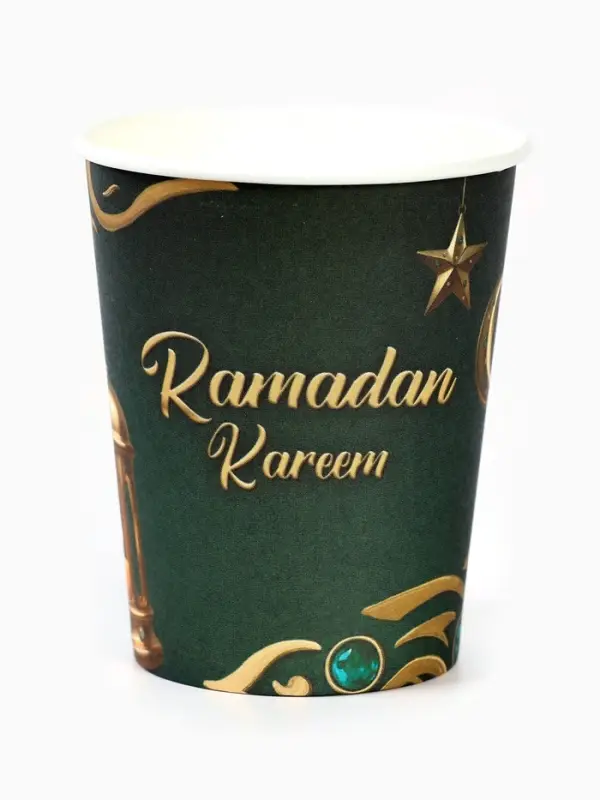 МП Набор бумжаной посуды «Ramadan Kareem», зелёный, 12 персон МП Набор бумжаной посуды «Ramadan Kareem», зелёный, 12 персон