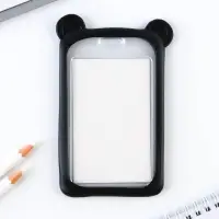 Чехол для бейджа с ушками &laquo;Мишка&raquo;, 7 х 12 см