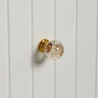 Ручка-кнопка CAPPIO PK106, d=25 мм, пластик, цвет золото