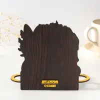 Подставка пасхальная на 5 яиц "Зайка" желтая.   17х14х10 см