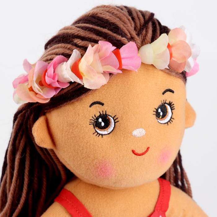 Мягкая игрушка «Кукла» в цветочном ободке, 35 см Мягкая игрушка «Кукла» в цветочном ободке, 35 см