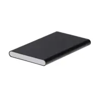 Внешний аккумулятор Luazon PB-17, 4000 мАч, USB, 1 А, индикатор, тонкий корпус, металл, чёрный