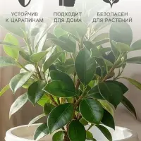 Горшок для цветов с поддоном &laquo;Альтернатива. Эконом&raquo;, 2 л, пластиковый, белый