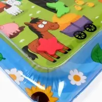 Акваковрик надувной, 60&times;50 см, фигурки EVA, Синий Трактор