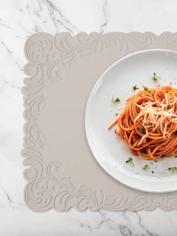 Набор салфеток сервировочных на стол Доляна, 2 шт., 45&times;30 см, бежевый