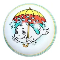 Мяч резиновый, диаметр 15 см, МИКС