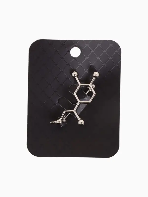 Брошь &laquo;Молекула&raquo;, цвет серебро