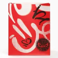 Пакет подарочный крафтовый со стикерами,, набор 3 шт., 18&times;22&times;12 см, &laquo;Супергерой&raquo;