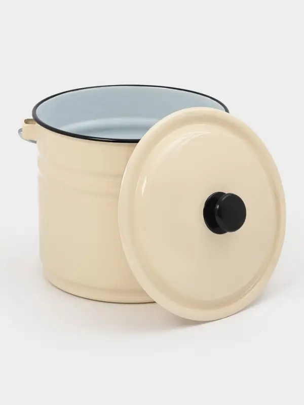 Ведро ц/шт с/кр 10л (слоновая)Без декора Ведро ц/шт с/кр 10л (слоновая)Без декора