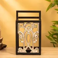 Подсвечник фонарь "Геральдика" 17х17х29,5 см, d 10 см, алюминий, железо