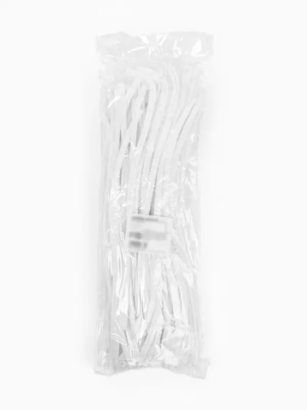 Синельная проволока, набор 100 шт, размер 1 шт 30х0,8 см, цвет белый