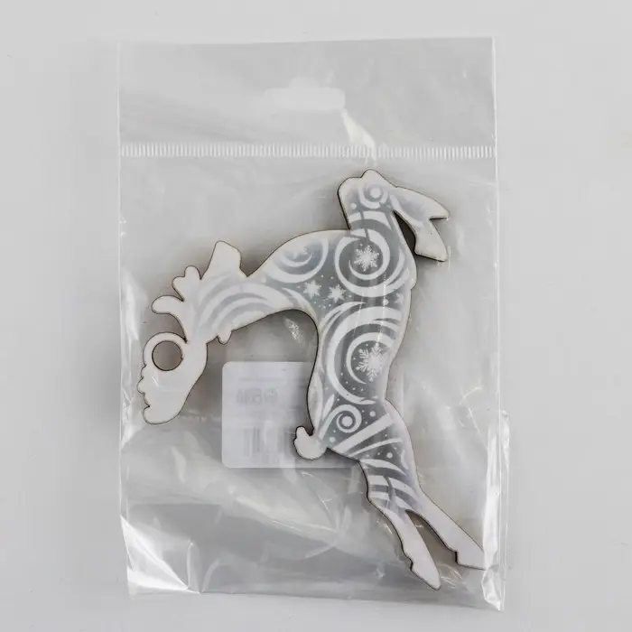 Ёлочная игрушка новогодняя «Олень», на Новый год, 9,5 х 8,9 см Ёлочная игрушка новогодняя «Олень», на Новый год, 9,5 х 8,9 см