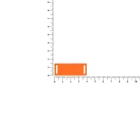 Лейбл из ПВХ Kova, оранжевый неон