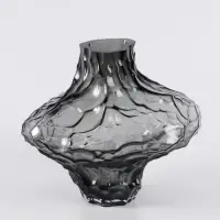 Ваза &laquo;Джино&raquo;, 21&times;25 см, стекло, чёрная