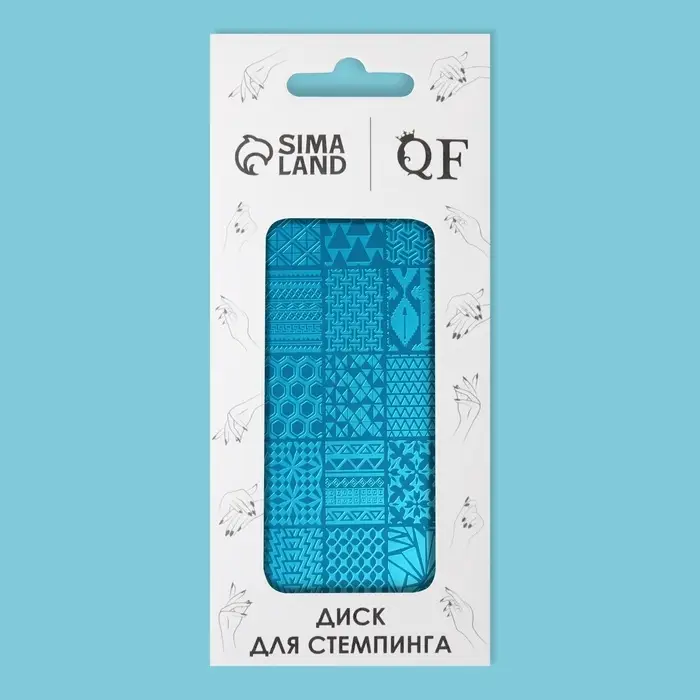 Пластина для стемпинга металлическая &laquo;Витраж&raquo;, 12&times;6 см