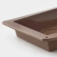 Форма для дубайского шоколада Доляна &laquo;Ломтики&raquo;, 25&times;14&times;2.5 см, силикон, коричневая