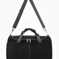 Сумка спортивная, 1 карман, длинный ремень, 43&times;26&times;26 см, чёрная