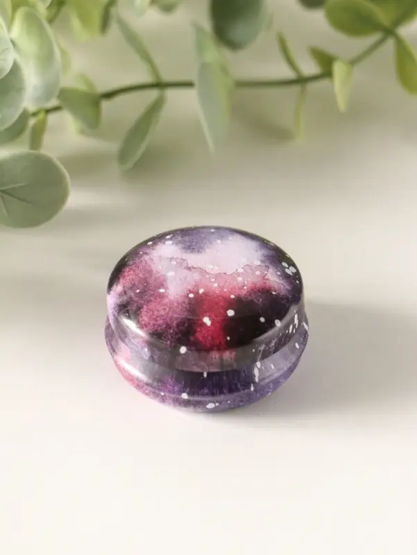 Шкатулка металл круглая "Стихии" набор 12 шт 4х4х2 см