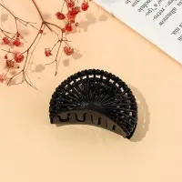 Крабик для волос &laquo;Адажио&raquo;, веер, 5.5 см, чёрный