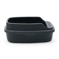 Туалет Айша M с бортом 53&times;39&times;21 см серый FIX
