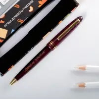 Ручка шариковая, синяя паста, 1 мм, пластик, автоматическая &laquo;Лучший учитель&raquo;