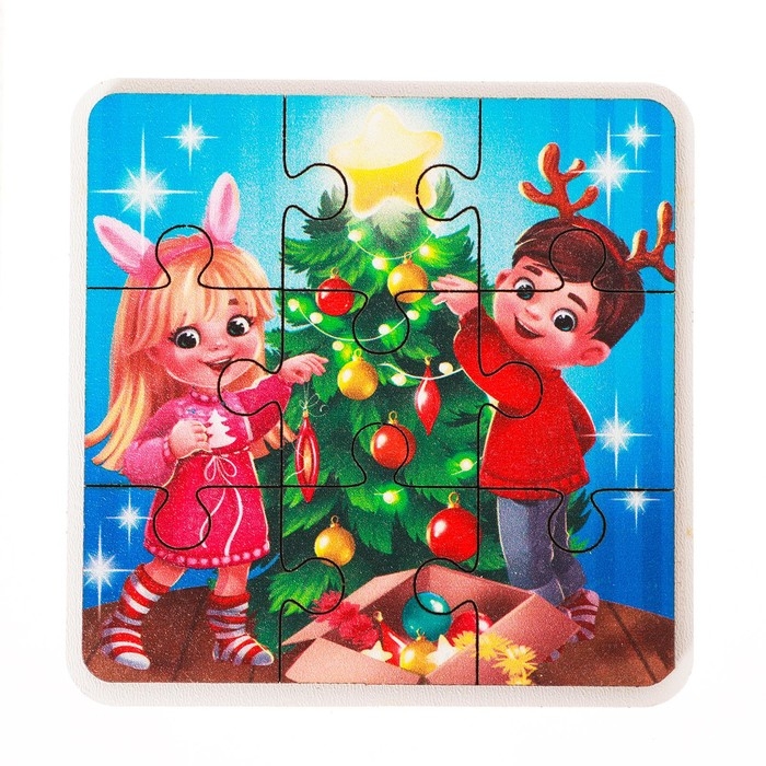 Пазл деревянный «Новый год! Наряжаем ёлочку» Пазл деревянный «Новый год! Наряжаем ёлочку»