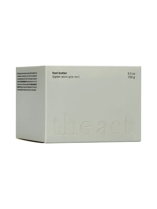 Крем-воск для ног от трещин The Act для сухой кожи, 150 мл