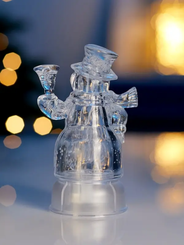 Световая фигура  Световая фигура "Снеговик", 13 см, 1 LED, LR44x3, Т/БЕЛЫЙ