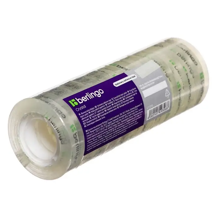 Клейкая лента канцелярская 12 мм х 33 м Berlingo, прозрачная Клейкая лента канцелярская 12 мм х 33 м Berlingo, прозрачная