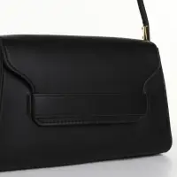 Сумка женская мессенджер без застёжки, 26&times;7&times;15 см, чёрная