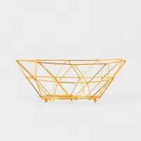 Ваза для фруктов "Геометрия Голд" 25.5*27*10 см, цвет золотой Ваза для фруктов "Геометрия Голд" 25.5*27*10 см, цвет золотой