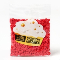 Посыпка фигурная &laquo;Сердца&raquo;: красная, 50 г.