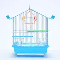 Клетка для птиц Bd-1/1d, 30&times;23&times;39 с, укомплектованная, фасовка 12 шт., голубая