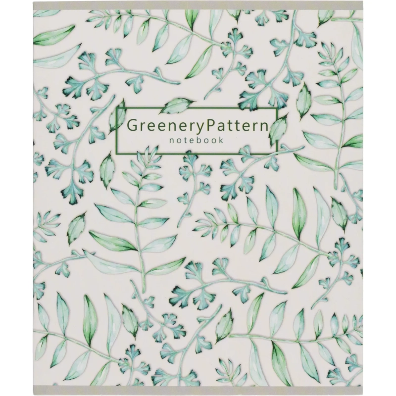 Бизнес-тетрадь Цветы А5 48л, клетка, обл. мел. картон, скрепка,белый