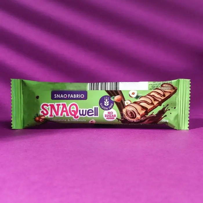 Батончик вафельный SNAQ FABRIQ, шоколадно-ореховая паста, 20 г Батончик вафельный SNAQ FABRIQ, шоколадно-ореховая паста, 20 г