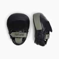 Лапы боксёрские изогнутые FIGHT EMPIRE, GEL-TECH, ПУ, чёрно-зелёные, пара
