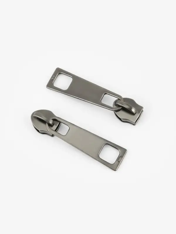 Бегунок галантерейный для молнии &laquo;Спираль&raquo;, №5, 10 шт., цвет чёрный никель